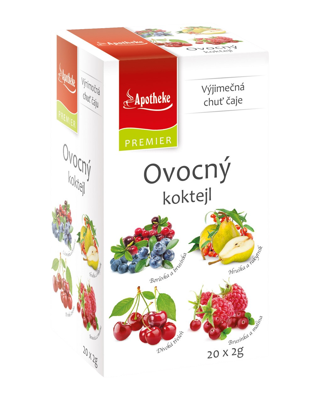 APOTHEKE Ovocný koktejl čaj.směsi 4v1, 20 x 2 g