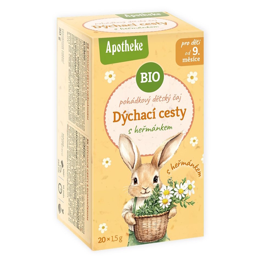 APOTHEKE Pohádkový dětský čaj dýchací cesty BIO 20 sáčků