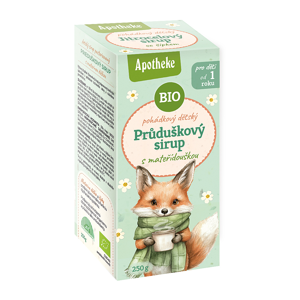 APOTHEKE Sirup dětský průduškový s mateřídouškou BIO 250 g