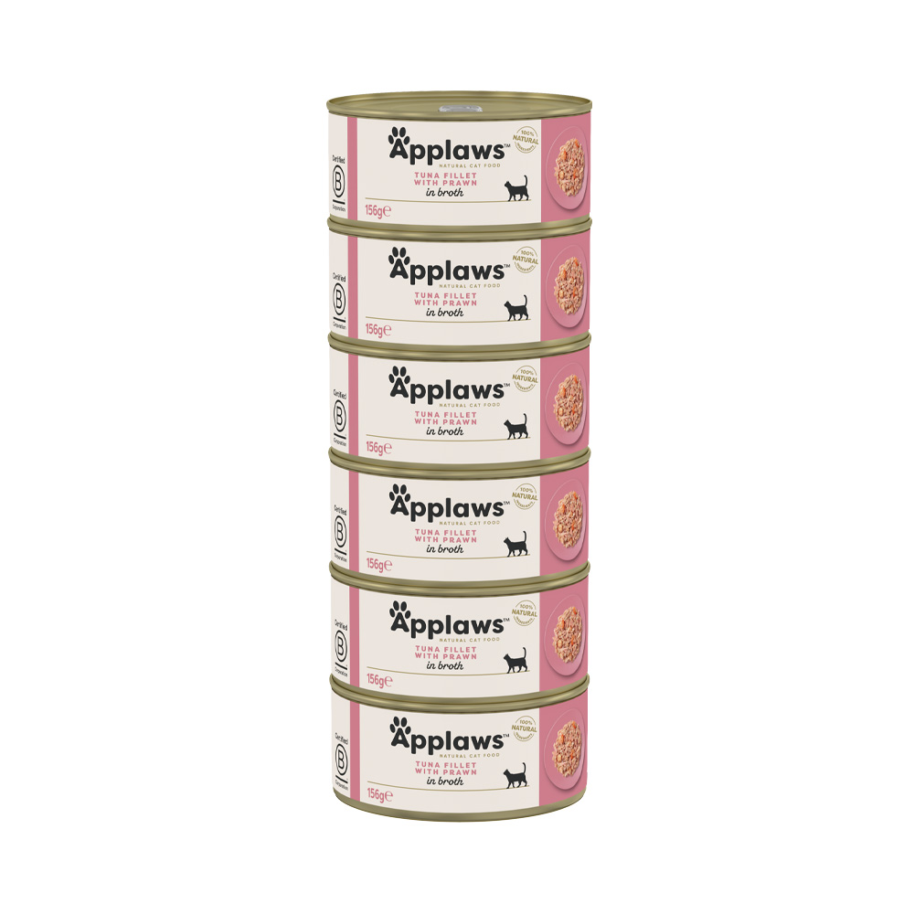 Applaws Cat Tuňák s krevetami konzerva 6x156 g