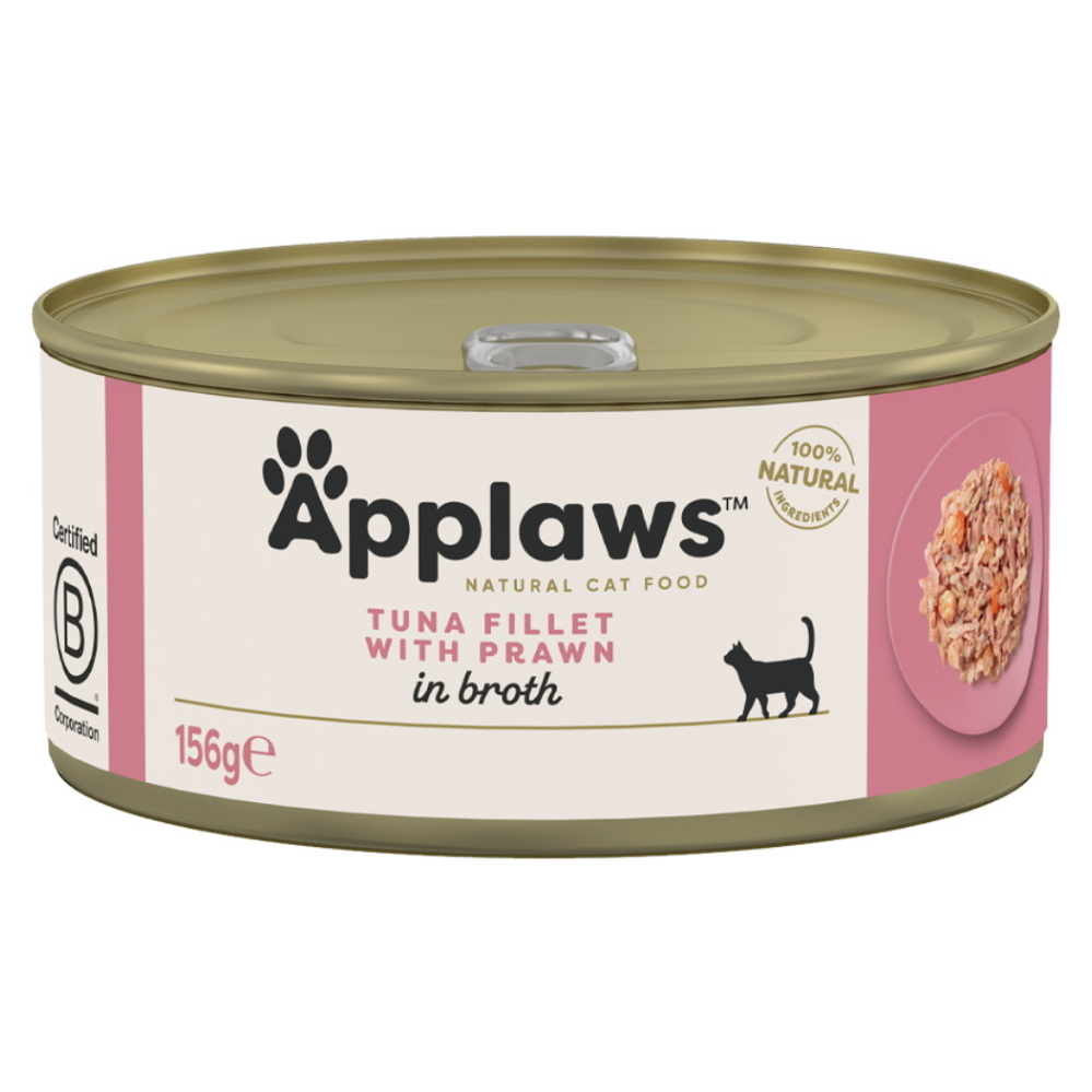 APPLAWS Tuňák a krevety konzerva pro kočky 156 g