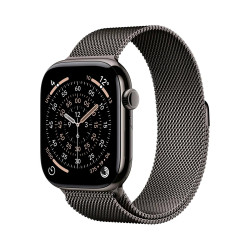 Apple Watch 11 42 mm titan, milánský řemínek M/L chytré hodinky