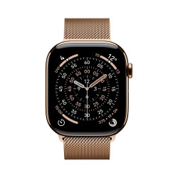 Apple Watch 11 46 mm titan, milánský řemínek M/L chytré hodinky