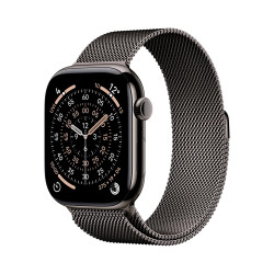 Apple Watch 11 46 mm titan, milánský řemínek M/L chytré hodinky
