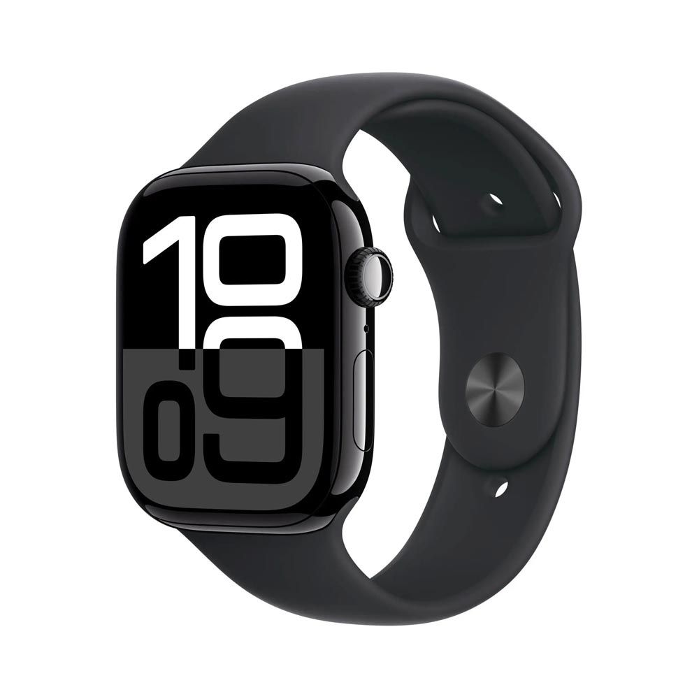Apple Watch S10 46 mm M/L sport band chytré hodinky black/black