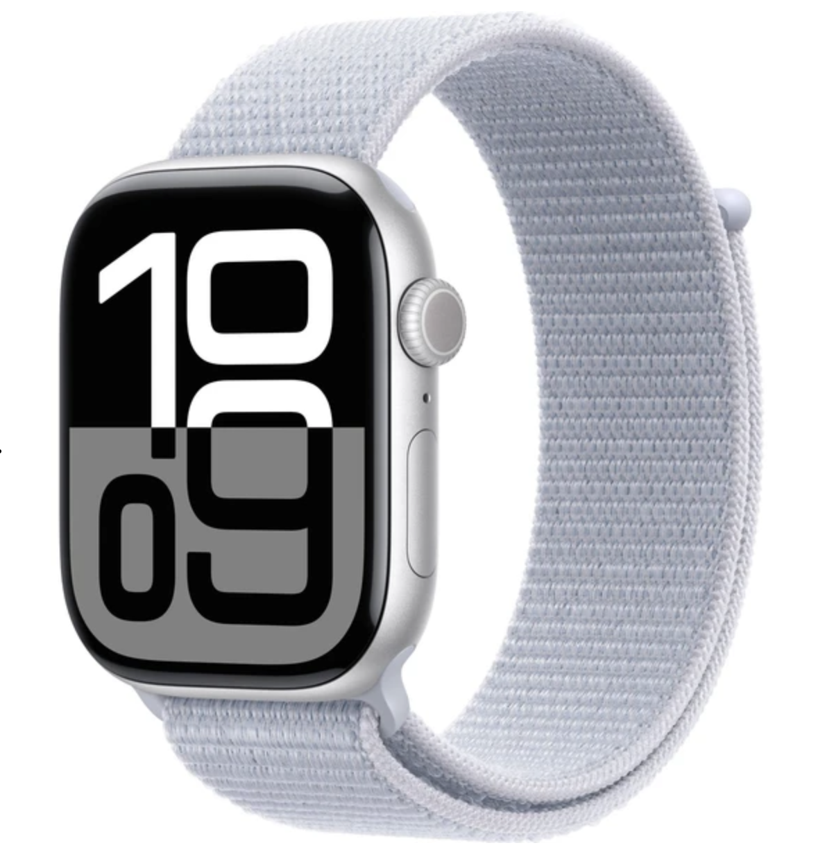APPLE Watch Series 10 46mm Stříbrný hliník s oblačně modrým provlékacím řemínkem