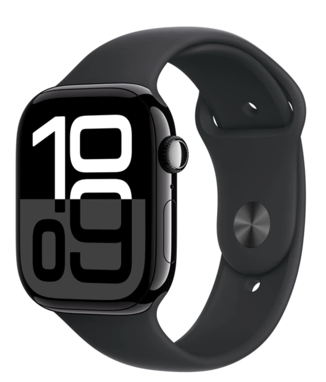 APPLE Watch Series 10 Cellular 46mm Klavírně černý hliník s černým sportovním řemínkem M/L