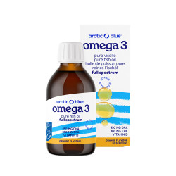 Arctic Blue Omega 3 450 mg DHA + 380 mg EPA + vitamin D 250 ml