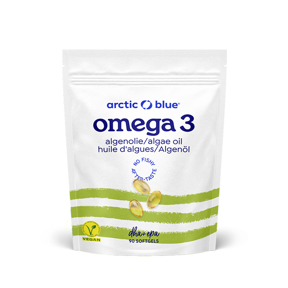 Arctic Blue Vegan Omega 3 Algae 420 mg DHA + 140 mg EPA 90 gelových kapslí