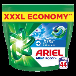 ARIEL Allin1 PODS +, Lenor fresh air, kapsle na praní, 44 ks