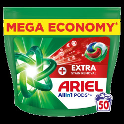 ARIEL Allin1 PODS+, Extra stain removal, kapsle na praní 50 ks