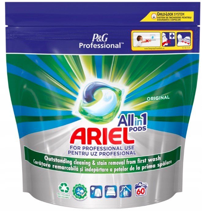 ARIEL Allin1 pods Professional Regular, kapsle na praní 60 ks