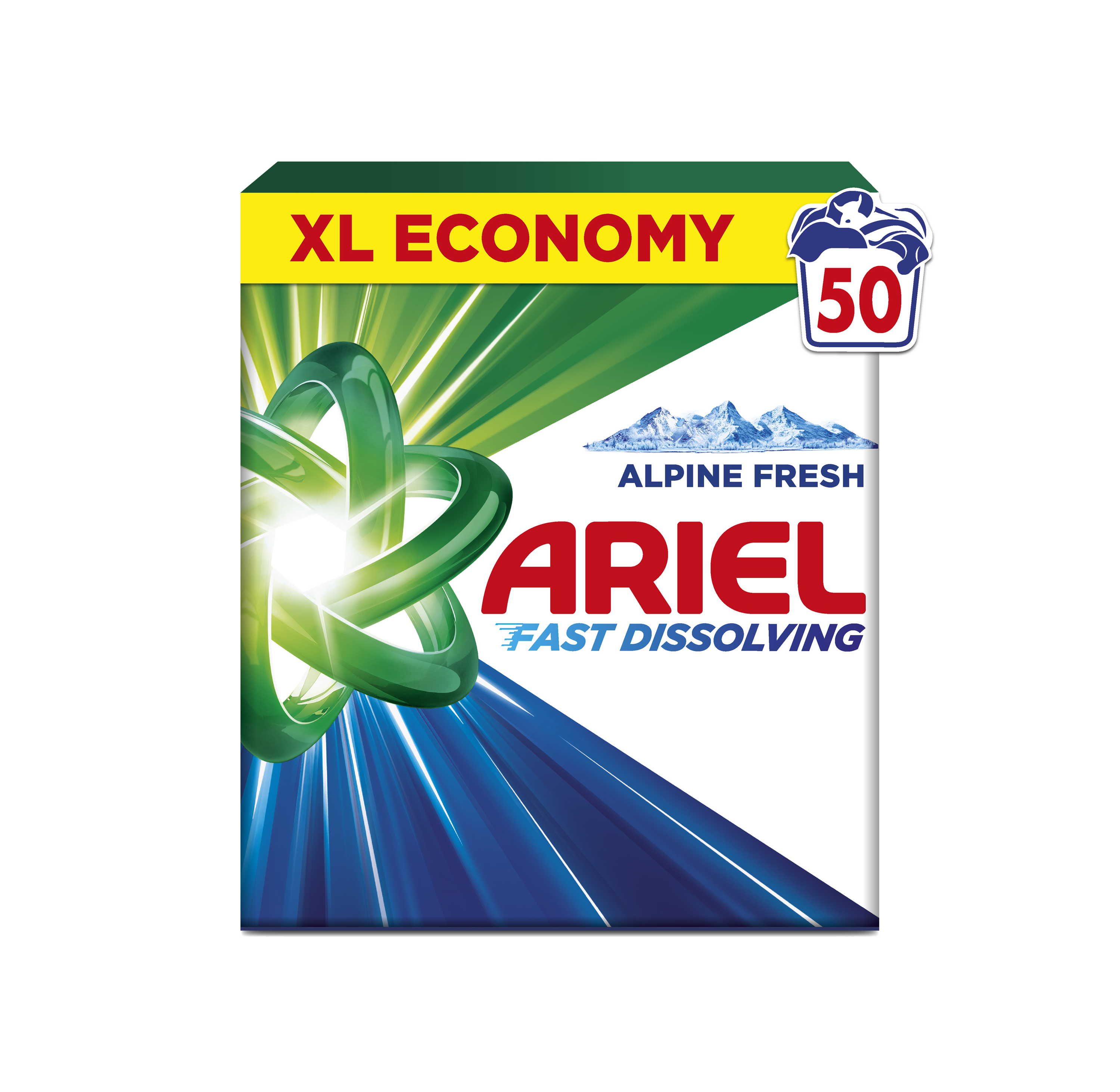 Ariel Alpine Fresh prací prášek 2,75 kg 50 praní