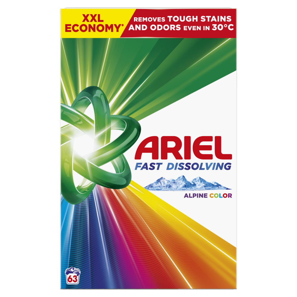 ARIEL Color Prací prášek Box 63 praní 3,465 kg