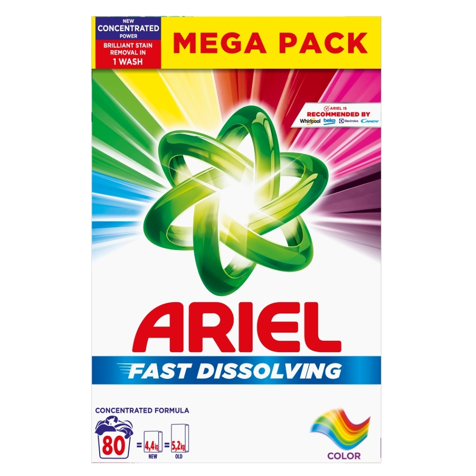 ARIEL Color Prací prášek Box 80 praní 4,4 kg