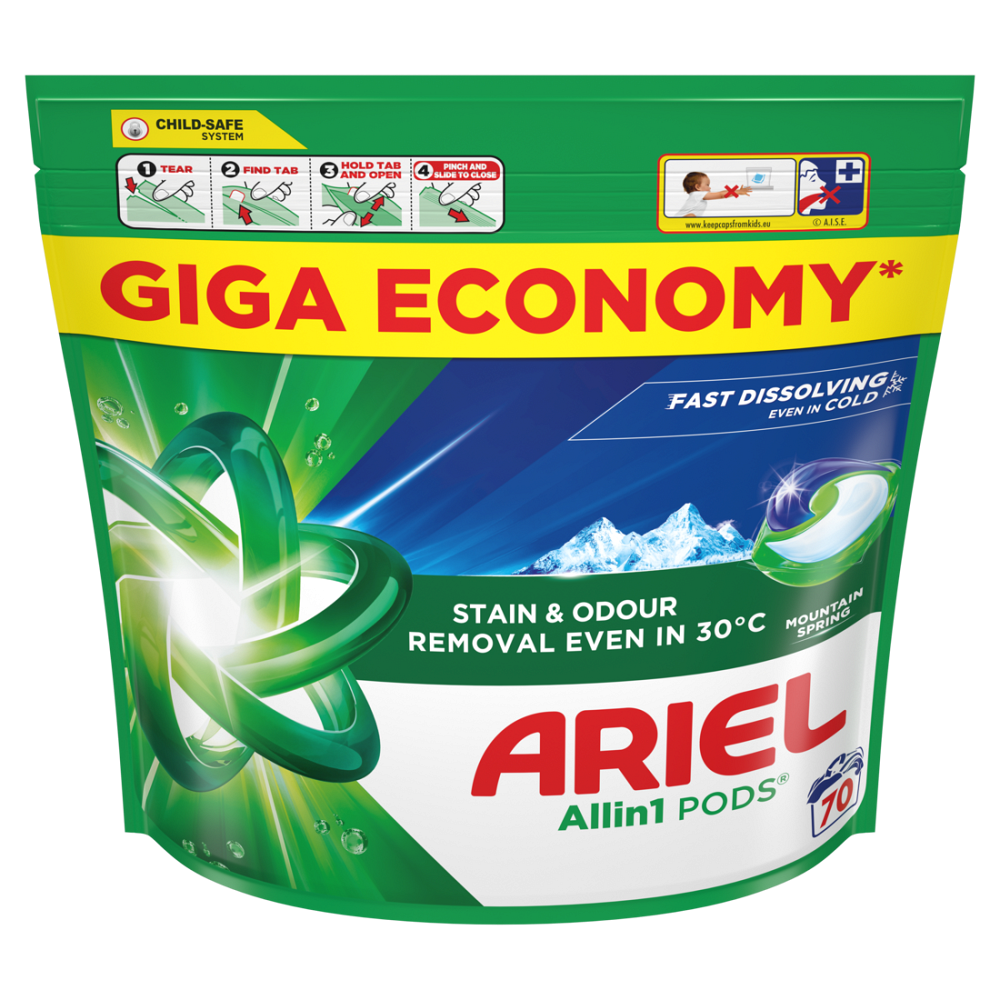 ARIEL Kapsle na praní Mountain Spring 70 praní