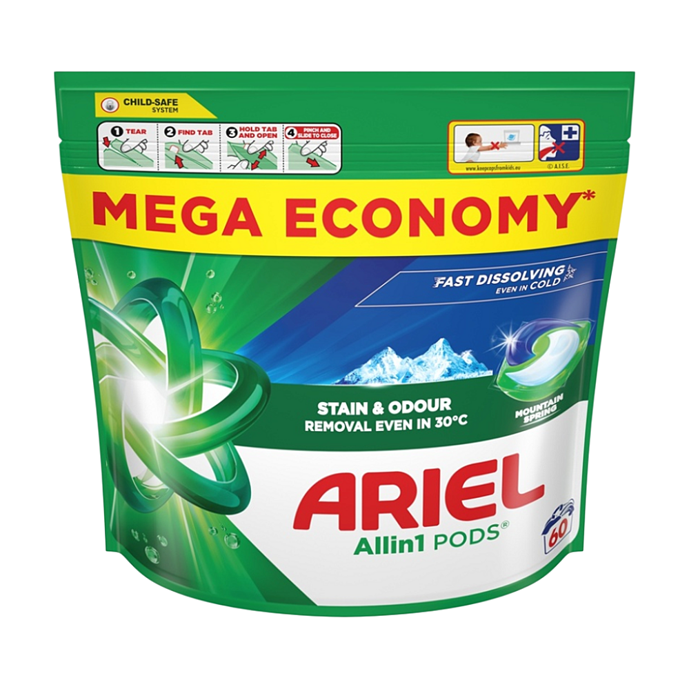 ARIEL Kapsle napraní Mounting Spring 60 kusů