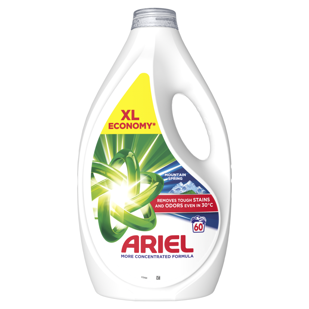 ARIEL Mountain Spring Tekutý prací prostředek 60 praní 2,7 l