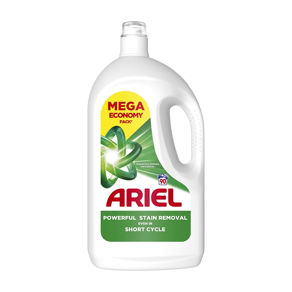 ARIEL Mountain Spring Tekutý prací prostředek 90 praní 4,05 l