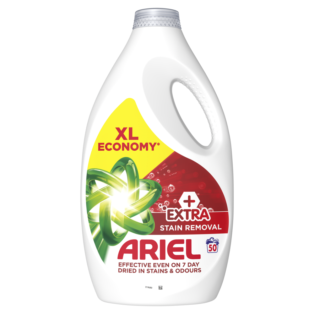 ARIEL Plus Extra Stain Tekutý prací gel 50 praní 2,25 l