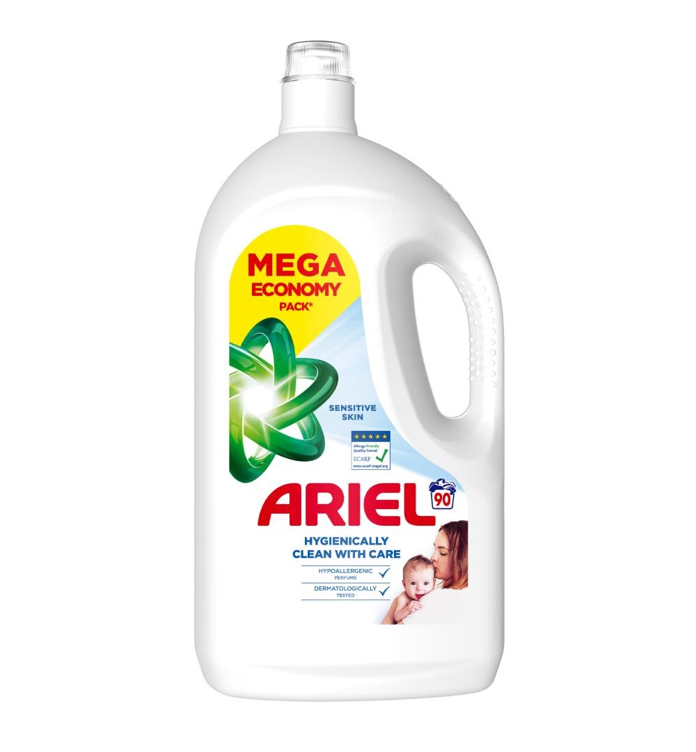 Ariel Sensitive prací gel 4,05 l 90 praní