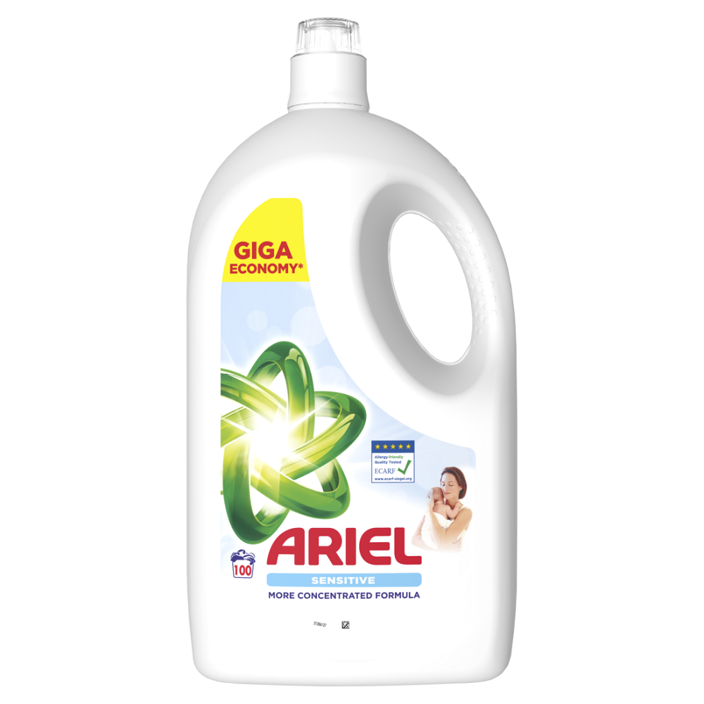ARIEL Sensitive Tekutý prací gel 100 praní 4,5 l