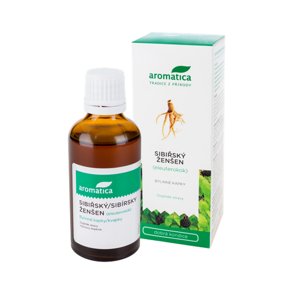 AROMATICA Sibiřský ženšen Eleuterokok bylinné kapky 50 ml