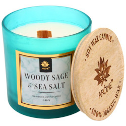 ARÔME Vonná svíčka Woody Sage & Sea Salt 400 g