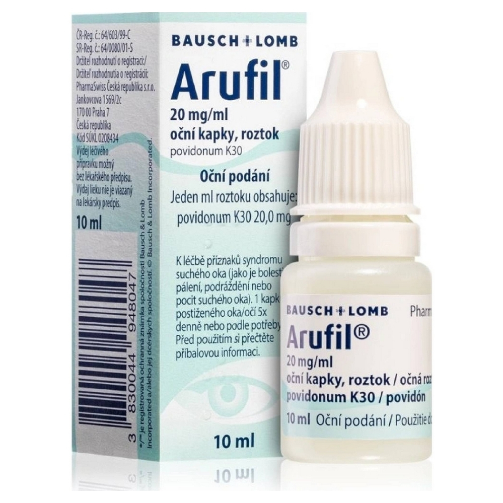 ARUFIL 20mg/ml oční kapky, roztok 10 ml