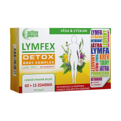 Astina LYMFEX detox body complex 60+15 kapslí
