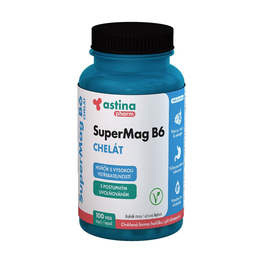 Astina SuperMag B6 chelát 100 kapslí