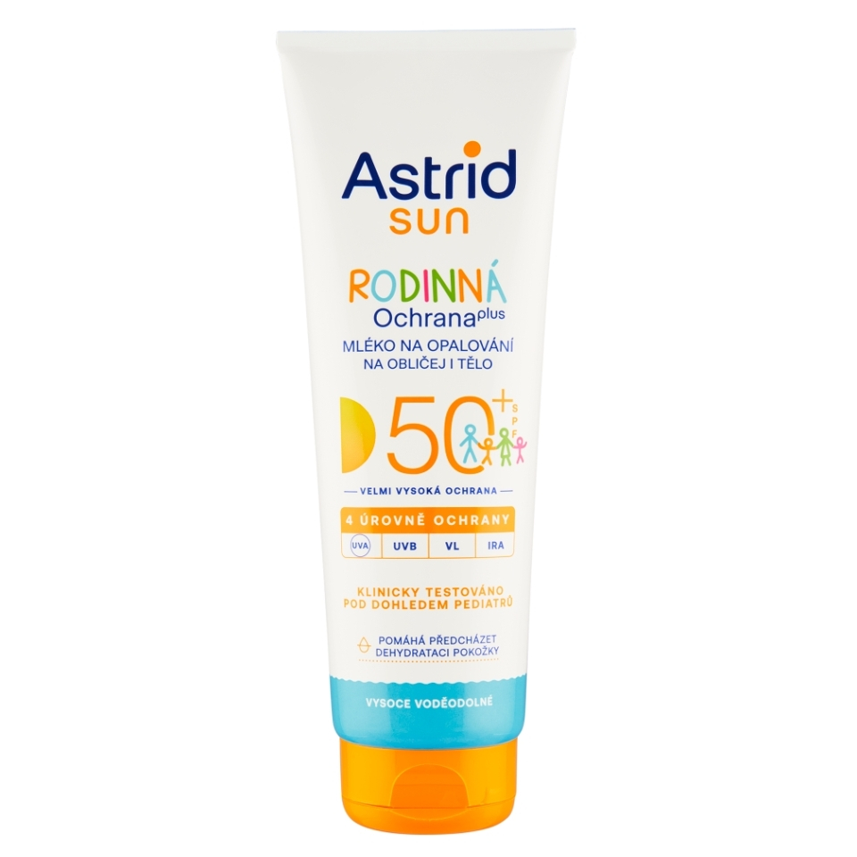 Astrid Sun Rodinná ochrana opalovací mléko SPF50+ 250 ml