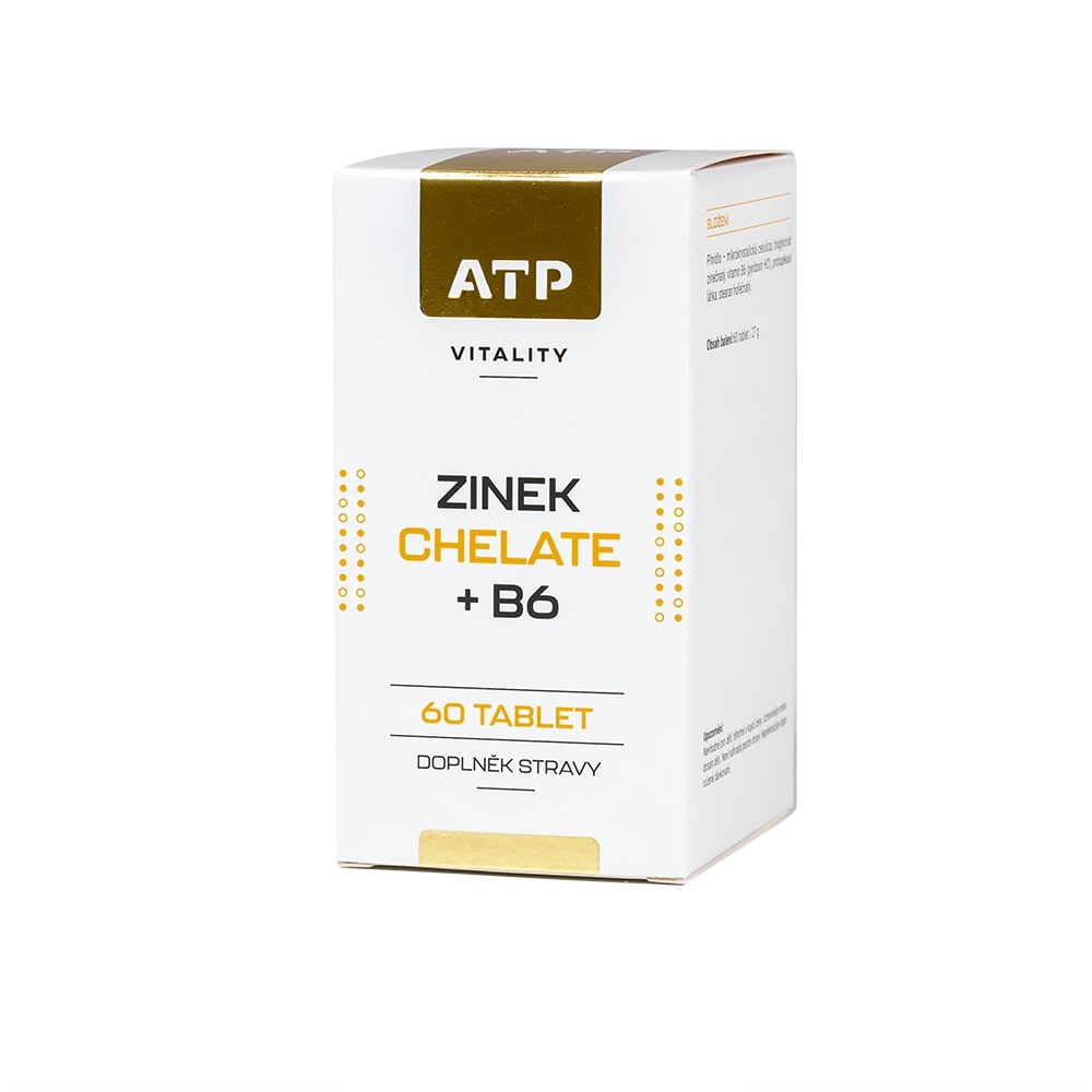 ATP Vitality Zinek Chelate + B6 60 tobolek