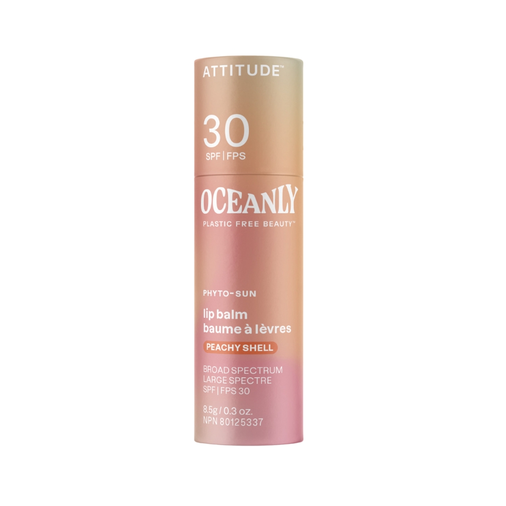 ATTITUDE Oceanly Tónující balzám na rty SPF30 Peachy Shell 8,5 g