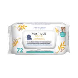 ATTITUDE Sensitive Skin Baby Vlhčené ubrousky s ovsem 72 ks