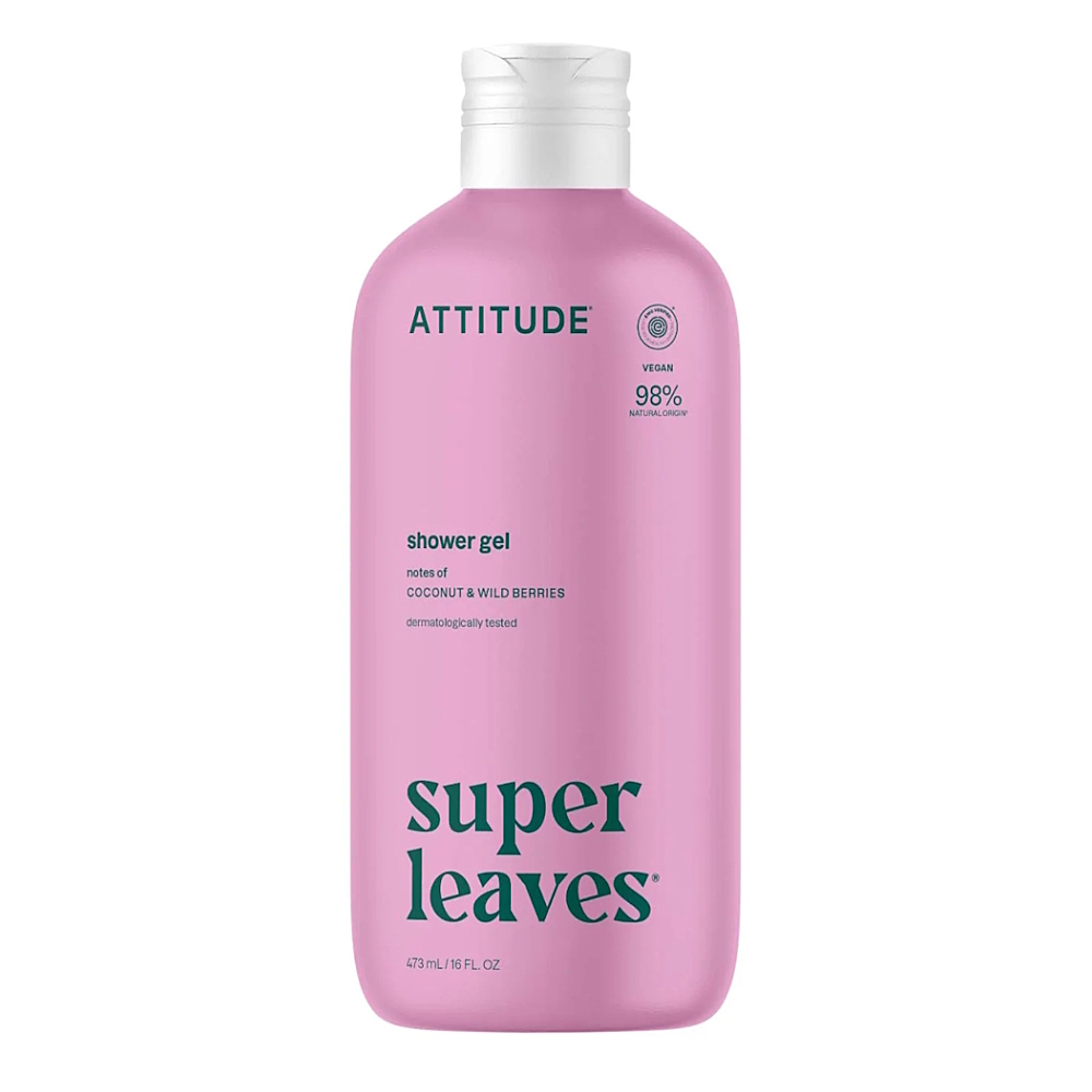 ATTITUDE Super leaves sprchový gel kokos a lesní plody 473 ml
