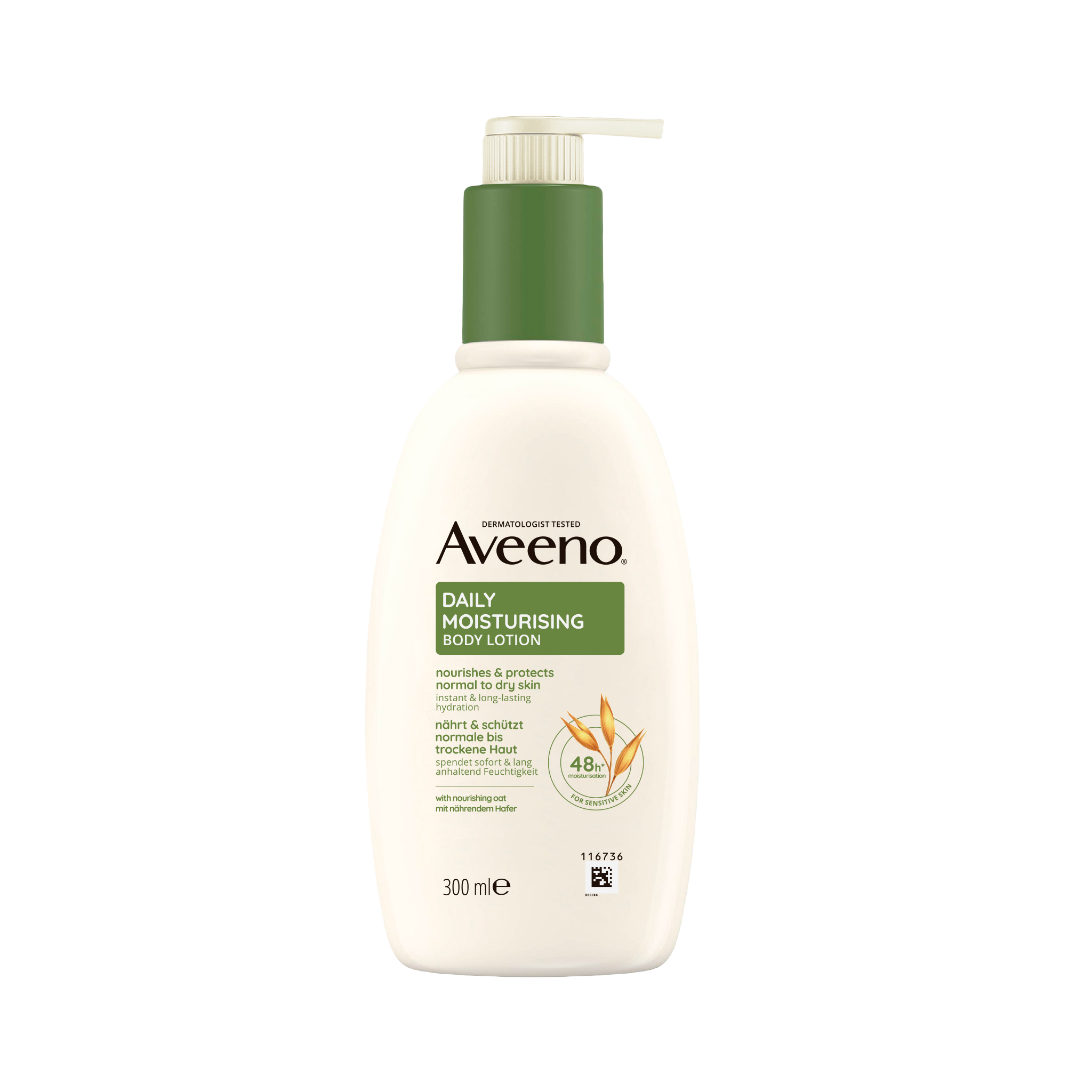AVEENO Daily Moisturising Tělové mléko bez parfemace 300 ml