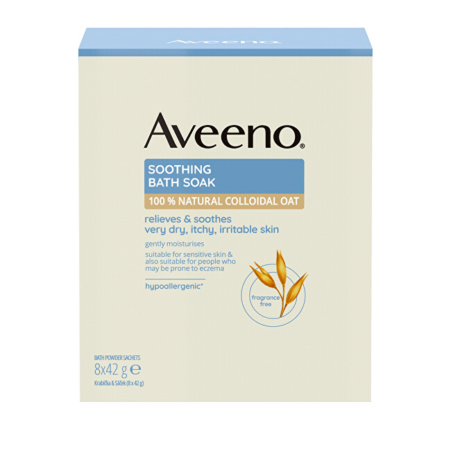 AVEENO Zklidňující ovesná koupel 8 x 42 g