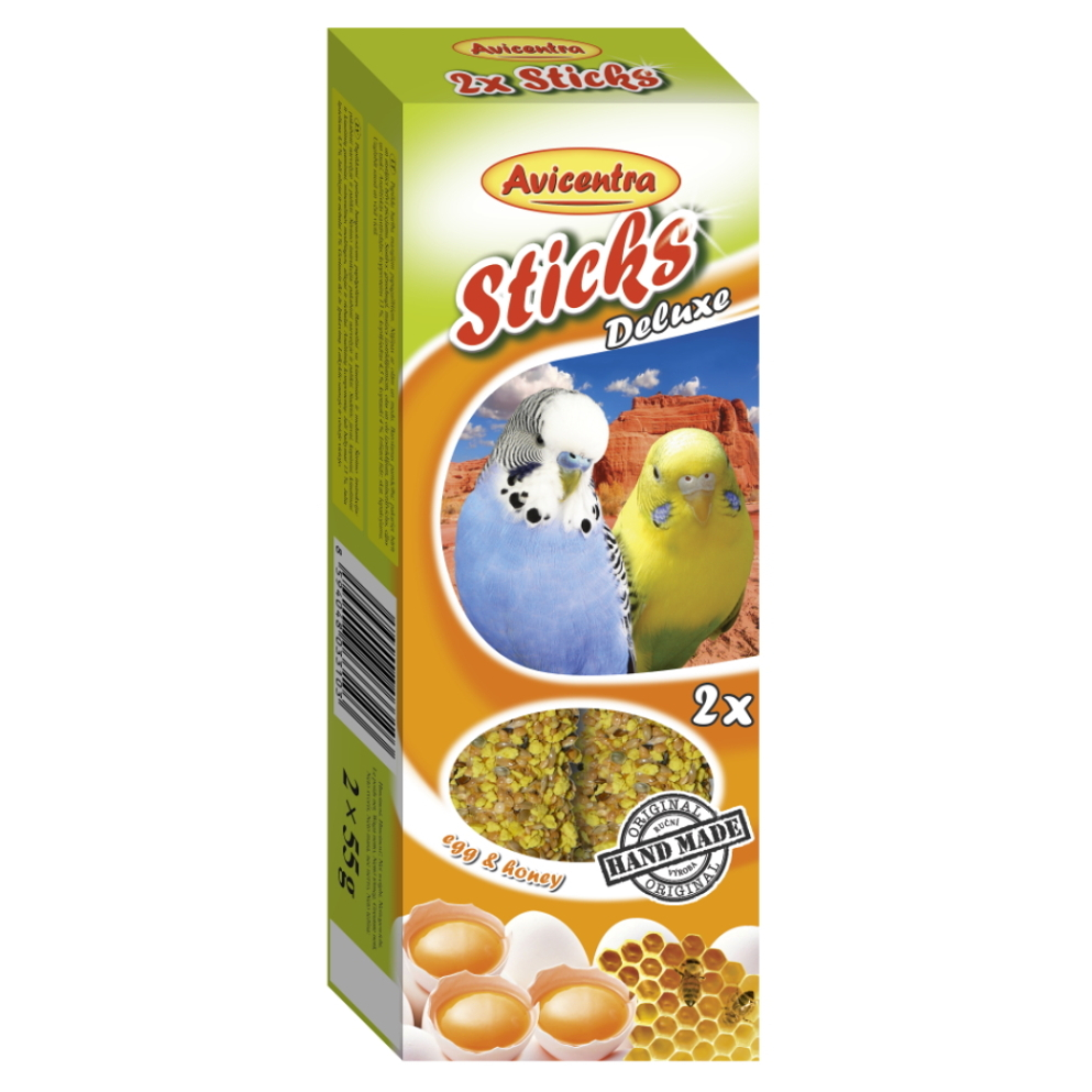 AVICENTRA tyčinky andulka - vejce + med 2 kusy