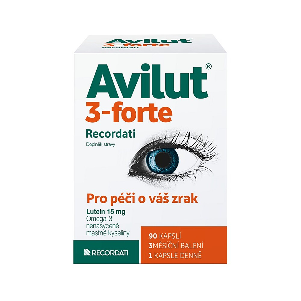 AVILUT 3-forte Recordati 90 kapslí