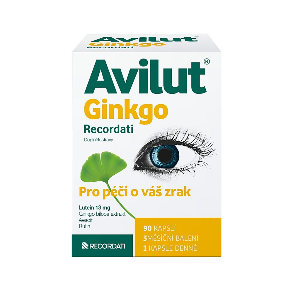AVILUT Ginkgo Recordati 90 kapslí