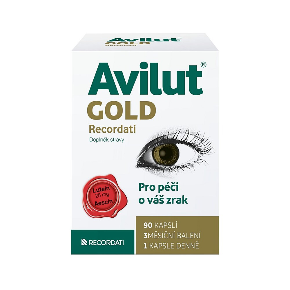 AVILUT Gold Recordati 90 kapslí