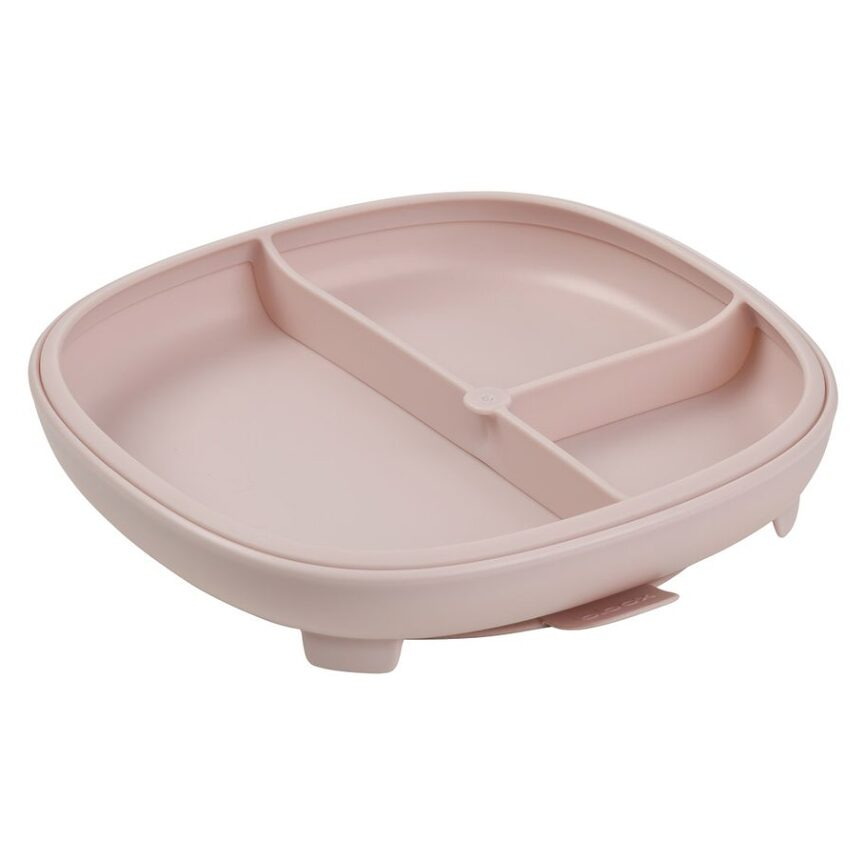 B.BOX Dělený talířek s přísavkou 2v1 růžový