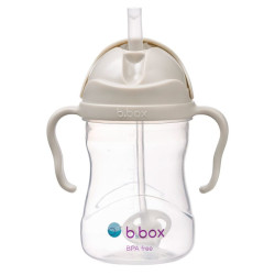 B.BOX Hrneček s brčkem béžový 240 ml