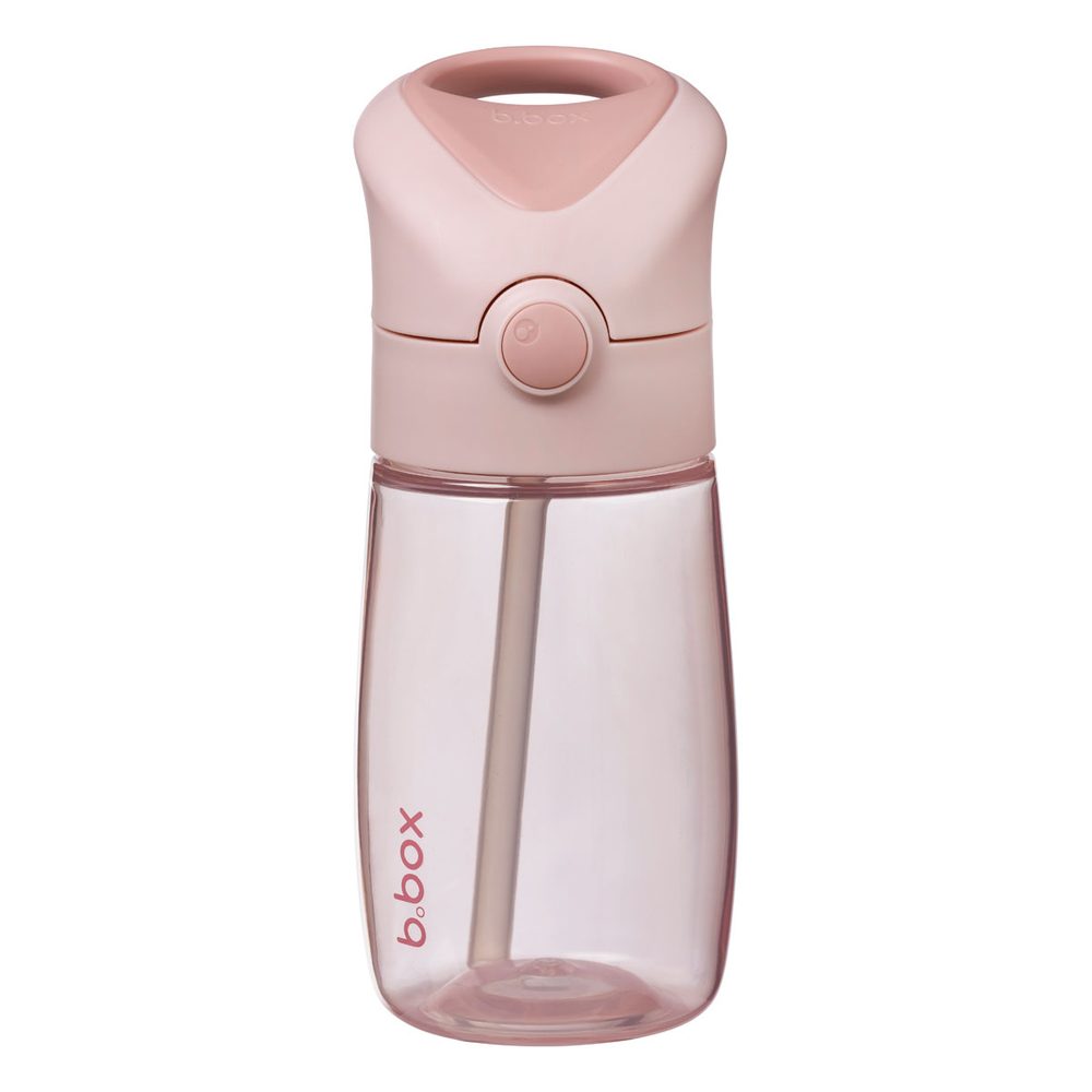 B.BOX Láhev na pití s brčkem Junior 380 ml - blush crush