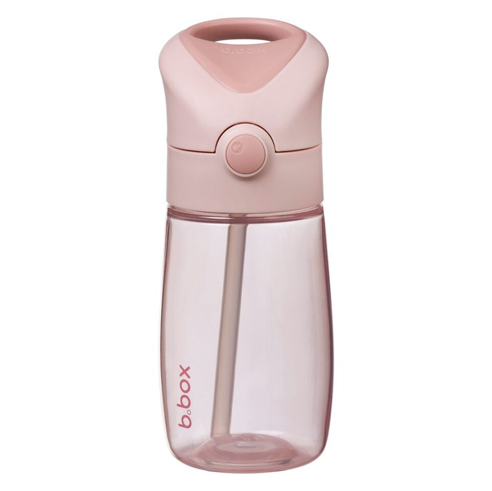 B.BOX Láhev na pití s brčkem Junior blush crush 380 ml