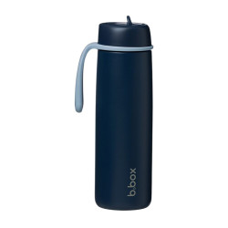 B.BOX Nerezová termolahev s brčkem midnight 690 ml