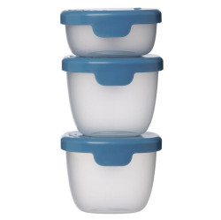 B.BOX Sada modrých krabiček Snack tubs 3 kusy