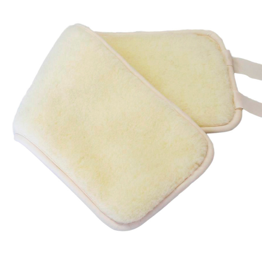 Babička Ovečková Ledvinový oboustranný pás na zavazování z ovčí vlny merino přírodní