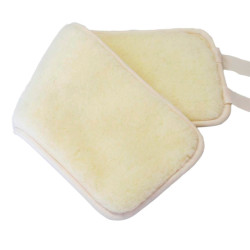 Babička Ovečková Ledvinový oboustranný pás na zavazování z ovčí vlny merino přírodní